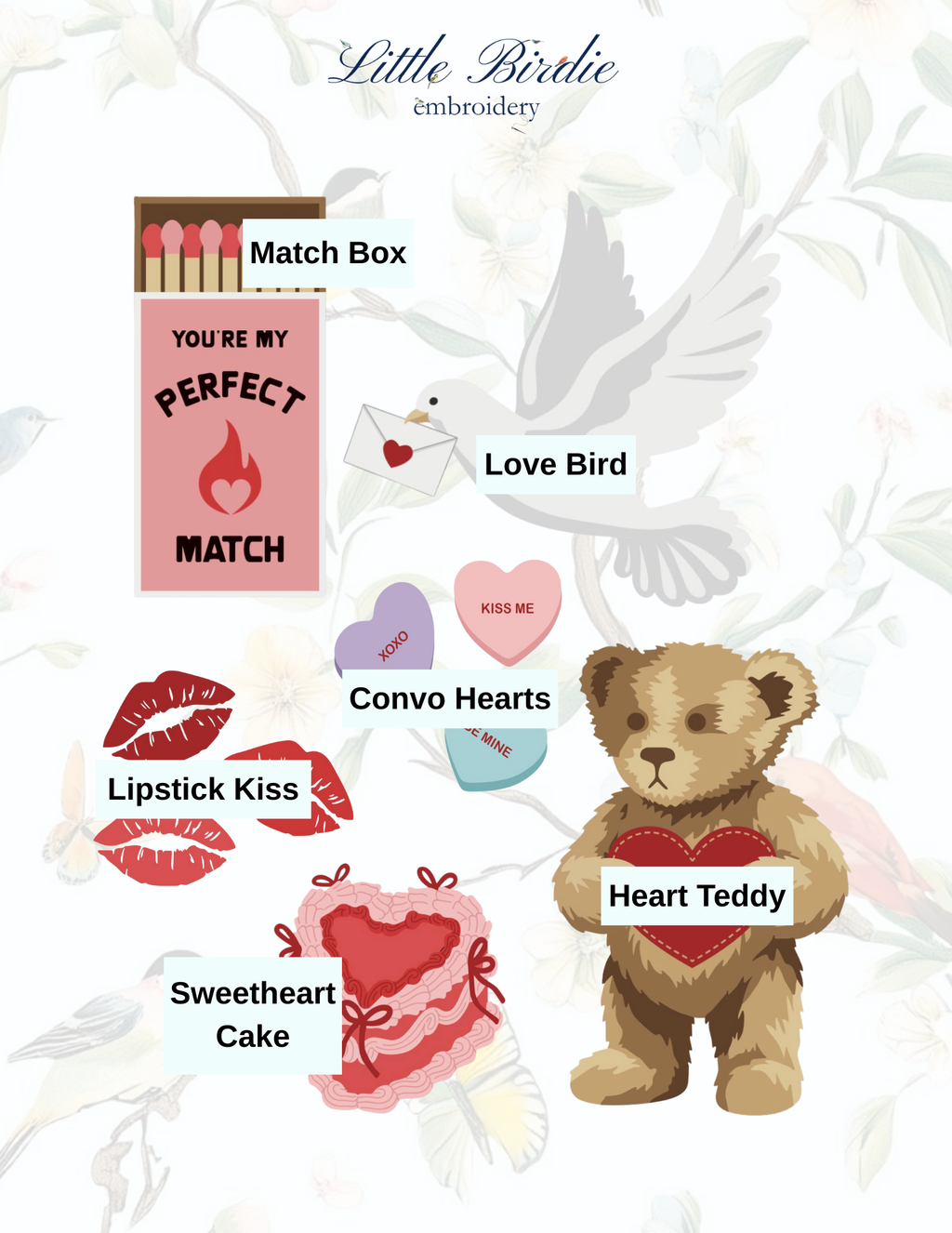 Cocktail Napkins (Set of 4) - Valentines